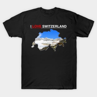 I Love Switzerland Rhone Glacier T-Shirt